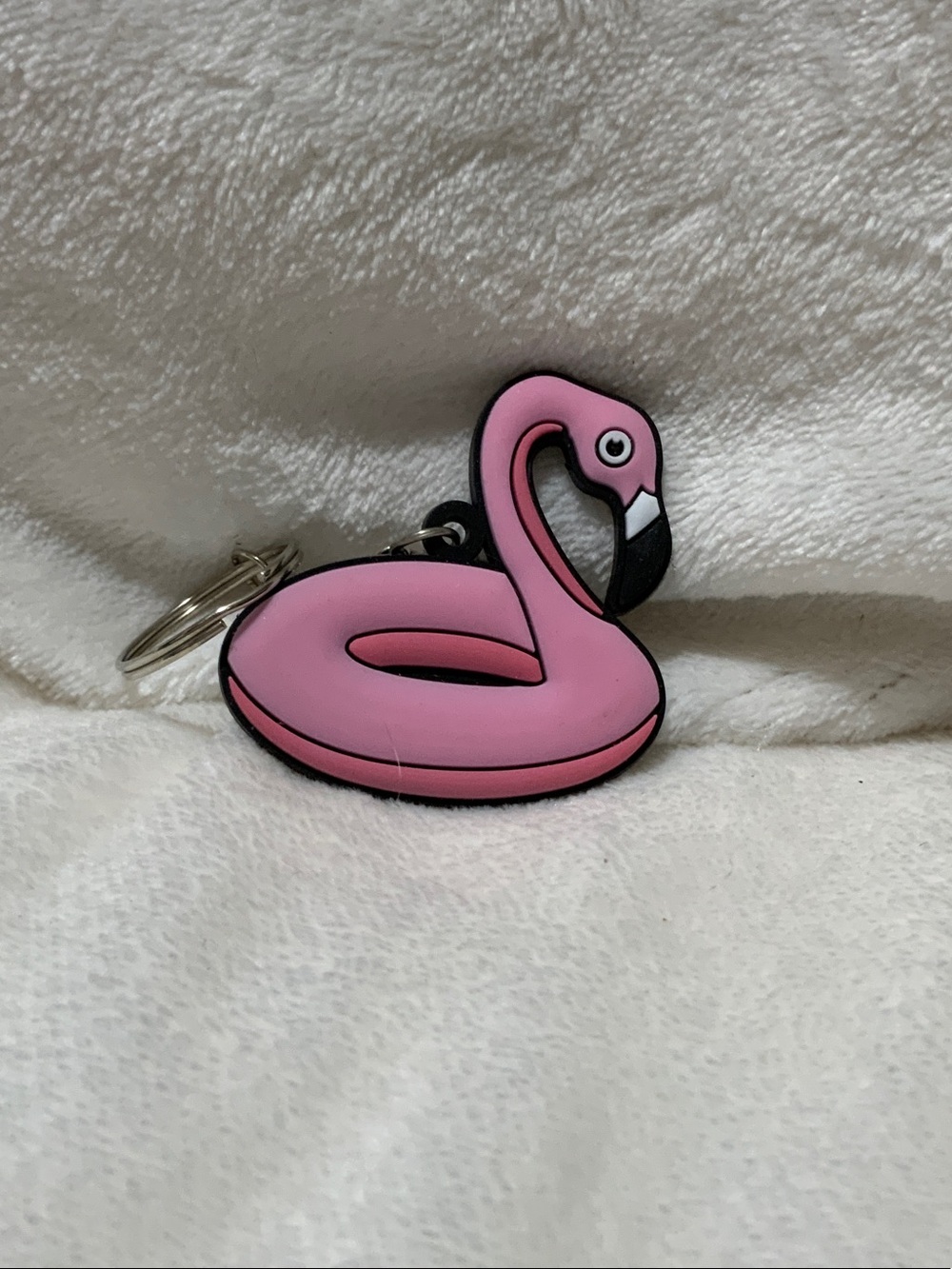 Pink Flamingo Bird Keychain - Pink